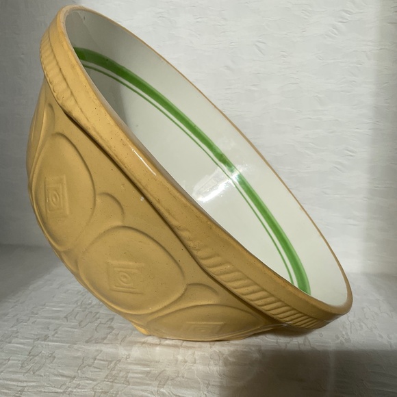 Vintage The Easimix Bowl Green Dot Gripstand Mixing Bowl 12” - Picture 1 of 16